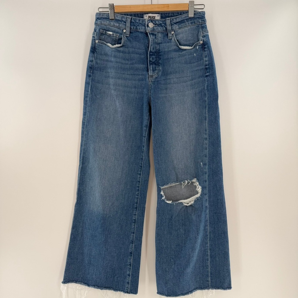 Paige The Anessa Jeans Lilah Destructed Jeans Size 28